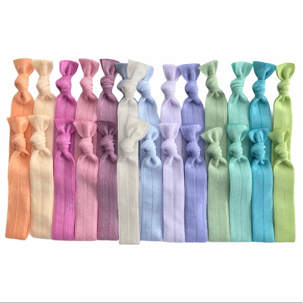 Set of 26 pastel colors Hair Ties
